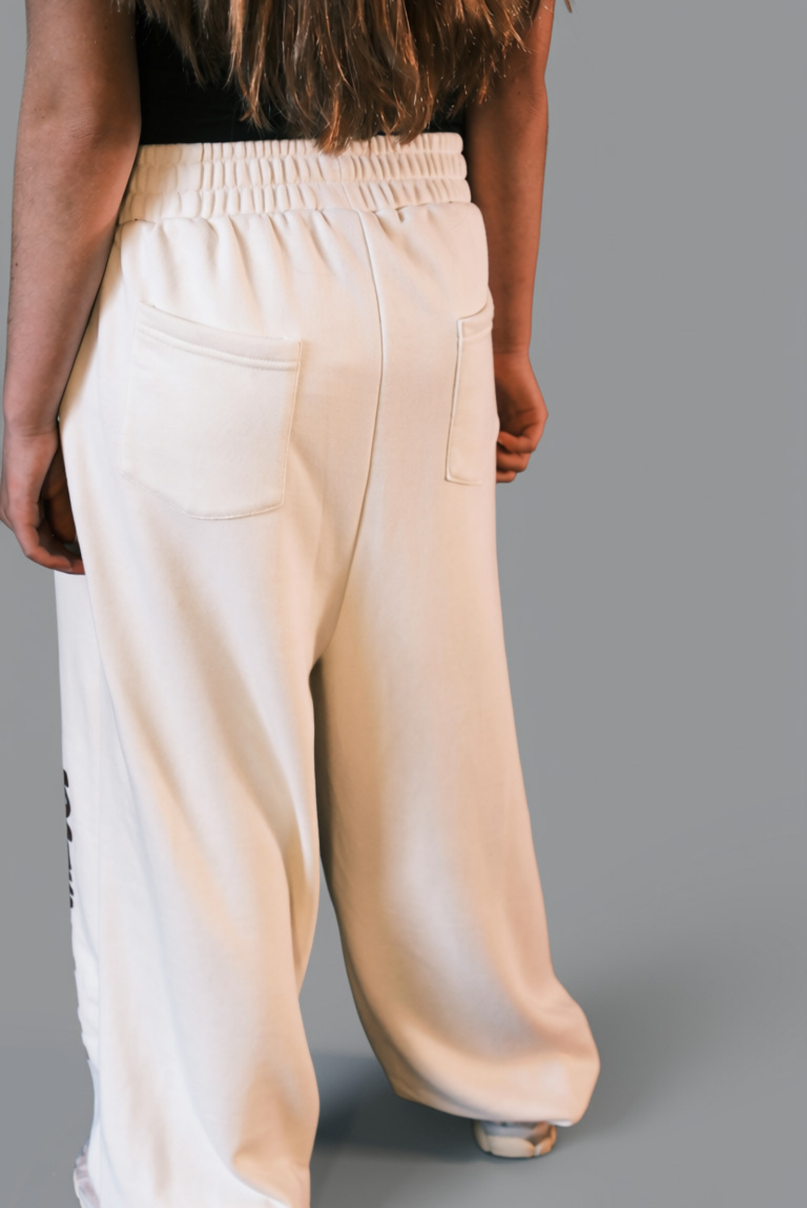 beige baggy joggers